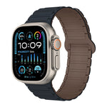 سوار ساعة سيليكون مغناطيسي على شكل I، لسلسلة Apple Watch 9 مقاس 45 مم، لسلسلة Apple Watch 9 مقاس 41 مم، لساعة Apple Watch Ultra مقاس 49 مم