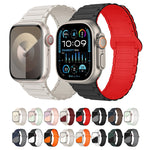 سوار ساعة سيليكون مغناطيسي على شكل I، لساعة Apple Watch SE 2023 مقاس 44 مم، لساعة Apple Watch SE 2023 مقاس 40 مم، لساعة Apple Watch Ultra 2 مقاس 49 مم