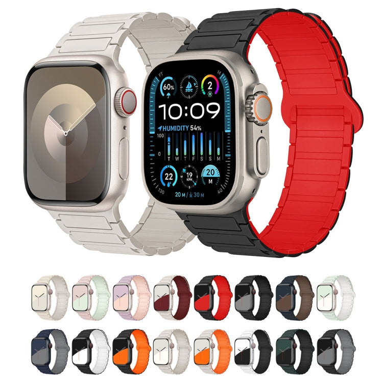 سوار ساعة سيليكون مغناطيسي على شكل I، لسلسلة Apple Watch 9 مقاس 45 مم، لسلسلة Apple Watch 9 مقاس 41 مم، لساعة Apple Watch Ultra مقاس 49 مم