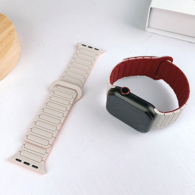 سوار ساعة سيليكون مغناطيسي على شكل I، لسلسلة Apple Watch 9 مقاس 45 مم، لسلسلة Apple Watch 9 مقاس 41 مم، لساعة Apple Watch Ultra مقاس 49 مم
