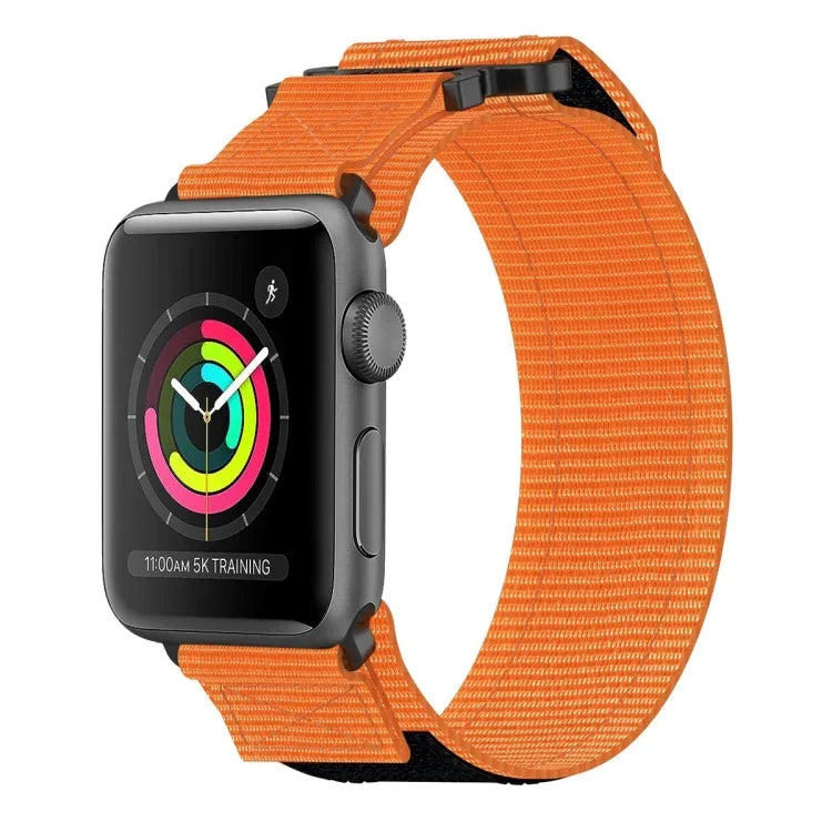 سوار ساعة نايلون بخطاف وحلقة، لـ Apple Watch مقاس 38مم