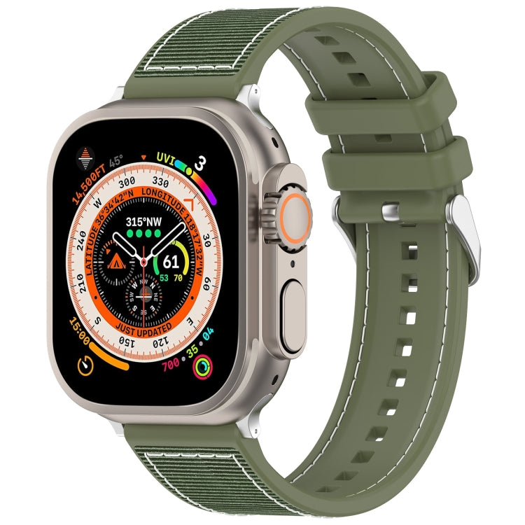 سوار ساعة سيليكون مضفر من النايلون الهجين مع مشبك عادي، لـ Apple Watch مقاس 42مم، لـ Apple Watch مقاس 38مم