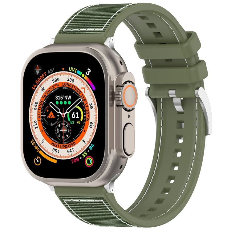 سوار ساعة سيليكون مضفر من النايلون الهجين مع مشبك رسمي، لـ Apple Watch مقاس 42مم، لـ Apple Watch مقاس 38مم