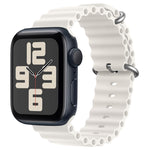 ZGA Ocean Silicone Watch Band, For Apple Watch Series 10 46mm, For Apple Watch Series 10 42mm, For Apple Watch SE 2023 44mm, For Apple Watch Ultra 2 49mm, For Apple Watch Series 9 45mm, For Apple Watch Ultra 49mm, For Apple Watch Series 8 45mm         ...