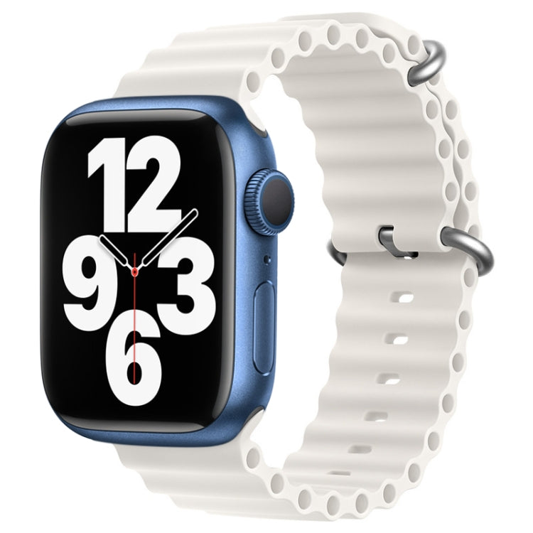 ZGA Ocean Silicone Watch Band, For Apple Watch Series 10 46mm, For Apple Watch Series 10 42mm, For Apple Watch SE 2023 44mm, For Apple Watch Ultra 2 49mm, For Apple Watch Series 9 45mm, For Apple Watch Ultra 49mm, For Apple Watch Series 8 45mm         ...