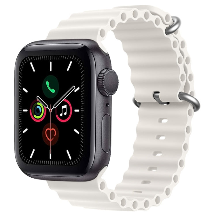 ZGA Ocean Silicone Watch Band, For Apple Watch Series 10 46mm, For Apple Watch Series 10 42mm, For Apple Watch SE 2023 44mm, For Apple Watch Ultra 2 49mm, For Apple Watch Series 9 45mm, For Apple Watch Ultra 49mm, For Apple Watch Series 8 45mm         ...
