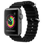 سوار ساعة سيليكون ZGA Ocean، لسلسلة Apple Watch 4 مقاس 44مم، لسلسلة Apple Watch 3 مقاس 42مم، لسلسلة Apple Watch 2 مقاس 42مم، لـ Apple Watch مقاس 42مم