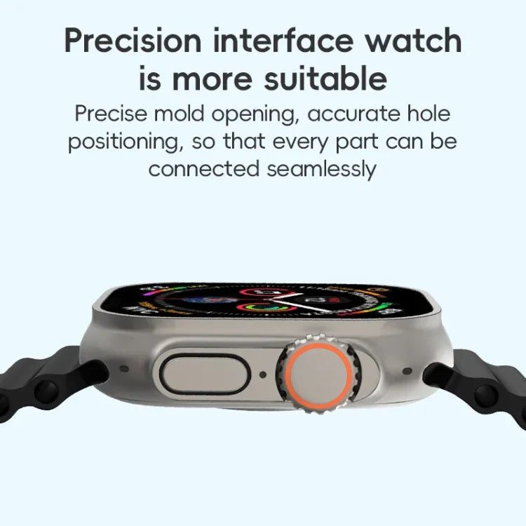 سوار ساعة سيليكون ZGA Ocean، لسلسلة Apple Watch 4 مقاس 44مم، لسلسلة Apple Watch 3 مقاس 42مم، لسلسلة Apple Watch 2 مقاس 42مم، لـ Apple Watch مقاس 42مم