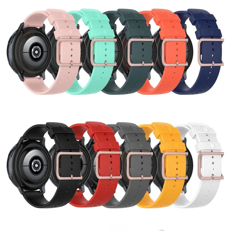 سوار معصم بنقشة نقاط مقاس 20مم، لساعات Galaxy Watch Active 3 / Active 2 / Active، وللساعات Polar Ignite