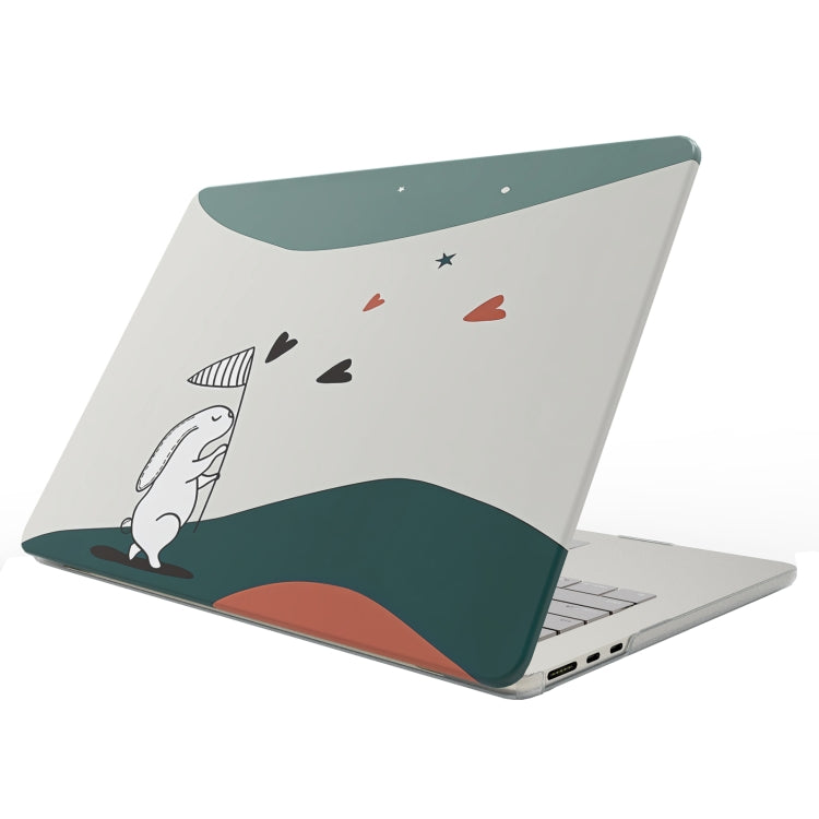 غطاء حماية غير لامع بطبعة UV للابتوب، لأجهزة MacBook Air 11.6 A1370 / A1465، MacBook Pro 13.3 A1278