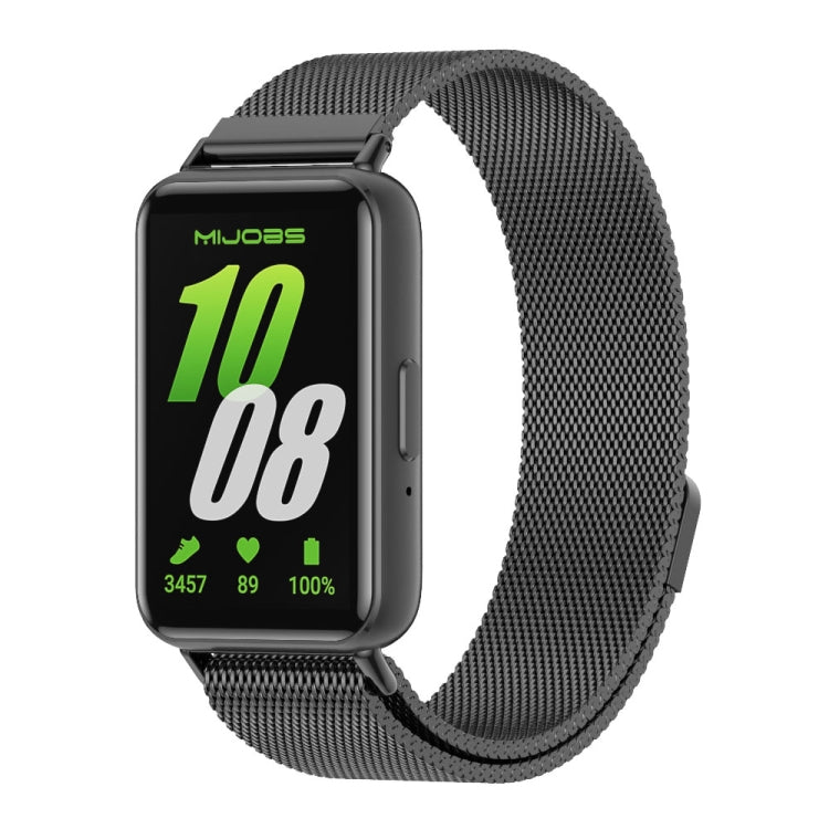 سوار ساعة معدني مغناطيسي Mijobs ميلانيزي، لـ Samsung Galaxy Fit 3