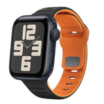سوار ساعة سيليكون بقفل عكسي بنمط الموجة، لسلسلة Apple Watch 10 مقاس 46 مم، لسلسلة Apple Watch 10 مقاس 42 مم، لسلسلة Apple Watch SE 2023 مقاس 44 مم، لسلسلة Apple Watch SE 2023 مقاس 40 مم
