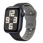 سوار ساعة سيليكون بقفل عكسي بنمط الموجة، لسلسلة Apple Watch 10 مقاس 46 مم، لسلسلة Apple Watch 10 مقاس 42 مم، لسلسلة Apple Watch SE 2023 مقاس 44 مم، لسلسلة Apple Watch SE 2023 مقاس 40 مم