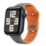 سوار ساعة سيليكون بقفل عكسي بنمط الموجة، لسلسلة Apple Watch 10 مقاس 46 مم، لسلسلة Apple Watch 10 مقاس 42 مم، لسلسلة Apple Watch SE 2023 مقاس 44 مم، لسلسلة Apple Watch SE 2023 مقاس 40 مم