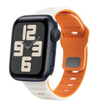 سوار ساعة سيليكون بقفل عكسي بنمط الموجة، لسلسلة Apple Watch 10 مقاس 46 مم، لسلسلة Apple Watch 10 مقاس 42 مم، لسلسلة Apple Watch SE 2023 مقاس 44 مم، لسلسلة Apple Watch SE 2023 مقاس 40 مم
