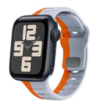 سوار ساعة سيليكون بقفل عكسي بنمط الموجة، لسلسلة Apple Watch 10 مقاس 46 مم، لسلسلة Apple Watch 10 مقاس 42 مم، لسلسلة Apple Watch SE 2023 مقاس 44 مم، لسلسلة Apple Watch SE 2023 مقاس 40 مم