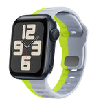 سوار ساعة سيليكون بقفل عكسي بنمط الموجة، لسلسلة Apple Watch 10 مقاس 46 مم، لسلسلة Apple Watch 10 مقاس 42 مم، لسلسلة Apple Watch SE 2023 مقاس 44 مم، لسلسلة Apple Watch SE 2023 مقاس 40 مم