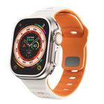 سوار ساعة سيليكون بقفل عكسي بنمط الموجة، لسلسلة Apple Watch Ultra 2 مقاس 49 مم، لسلسلة Apple Watch 9 مقاس 45 مم، لسلسلة Apple Watch 9 مقاس 41 مم، لسلسلة Apple Watch Ultra مقاس 49 مم
