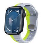 سوار ساعة سيليكون بقفل عكسي بنمط الموجة، لسلسلة Apple Watch Ultra 2 مقاس 49 مم، لسلسلة Apple Watch 9 مقاس 45 مم، لسلسلة Apple Watch 9 مقاس 41 مم، لسلسلة Apple Watch Ultra مقاس 49 مم