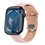 سوار ساعة سيليكون بقفل عكسي بنمط الموجة، لسلسلة Apple Watch Ultra 2 مقاس 49 مم، لسلسلة Apple Watch 9 مقاس 45 مم، لسلسلة Apple Watch 9 مقاس 41 مم، لسلسلة Apple Watch Ultra مقاس 49 مم