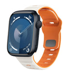 سوار ساعة سيليكون بقفل عكسي بنمط الموجة، لسلسلة Apple Watch Ultra 2 مقاس 49 مم، لسلسلة Apple Watch 9 مقاس 45 مم، لسلسلة Apple Watch 9 مقاس 41 مم، لسلسلة Apple Watch Ultra مقاس 49 مم