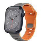 سوار ساعة سيليكون بقفل عكسي بنمط الموجة، لسلسلة Apple Watch 8 مقاس 41 مم، لسلسلة Apple Watch 8 مقاس 45 مم، لسلسلة Apple Watch SE 2022 مقاس 40 مم، لسلسلة Apple Watch SE 2022 مقاس 44 مم