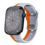 سوار ساعة سيليكون بقفل عكسي بنمط الموجة، لسلسلة Apple Watch 8 مقاس 41 مم، لسلسلة Apple Watch 8 مقاس 45 مم، لسلسلة Apple Watch SE 2022 مقاس 40 مم، لسلسلة Apple Watch SE 2022 مقاس 44 مم