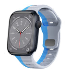 سوار ساعة سيليكون بقفل عكسي بنمط الموجة، لسلسلة Apple Watch 8 مقاس 41 مم، لسلسلة Apple Watch 8 مقاس 45 مم، لسلسلة Apple Watch SE 2022 مقاس 40 مم، لسلسلة Apple Watch SE 2022 مقاس 44 مم