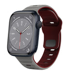 سوار ساعة سيليكون بقفل عكسي بنمط الموجة، لسلسلة Apple Watch 8 مقاس 41 مم، لسلسلة Apple Watch 8 مقاس 45 مم، لسلسلة Apple Watch SE 2022 مقاس 40 مم، لسلسلة Apple Watch SE 2022 مقاس 44 مم