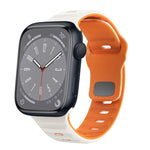 سوار ساعة سيليكون بقفل عكسي بنمط الموجة، لسلسلة Apple Watch 8 مقاس 41 مم، لسلسلة Apple Watch 8 مقاس 45 مم، لسلسلة Apple Watch SE 2022 مقاس 40 مم، لسلسلة Apple Watch SE 2022 مقاس 44 مم