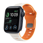سوار ساعة سيليكون بقفل عكسي بنمط الموجة، لسلسلة Apple Watch 8 مقاس 41 مم، لسلسلة Apple Watch 8 مقاس 45 مم، لسلسلة Apple Watch SE 2022 مقاس 40 مم، لسلسلة Apple Watch SE 2022 مقاس 44 مم