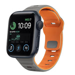 سوار ساعة سيليكون بقفل عكسي بنمط الموجة، لسلسلة Apple Watch 8 مقاس 41 مم، لسلسلة Apple Watch 8 مقاس 45 مم، لسلسلة Apple Watch SE 2022 مقاس 40 مم، لسلسلة Apple Watch SE 2022 مقاس 44 مم