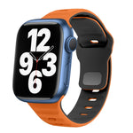 سوار ساعة سيليكون بقفل عكسي بنمط الموجة، لسلسلة Apple Watch 7 مقاس 41 مم، لسلسلة Apple Watch 7 مقاس 45 مم، لسلسلة Apple Watch SE مقاس 40 مم، لسلسلة Apple Watch SE مقاس 44 مم