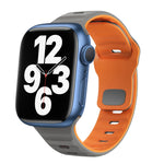 سوار ساعة سيليكون بقفل عكسي بنمط الموجة، لسلسلة Apple Watch 7 مقاس 41 مم، لسلسلة Apple Watch 7 مقاس 45 مم، لسلسلة Apple Watch SE مقاس 40 مم، لسلسلة Apple Watch SE مقاس 44 مم