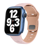 سوار ساعة سيليكون بقفل عكسي بنمط الموجة، لسلسلة Apple Watch 7 مقاس 41 مم، لسلسلة Apple Watch 7 مقاس 45 مم، لسلسلة Apple Watch SE مقاس 40 مم، لسلسلة Apple Watch SE مقاس 44 مم