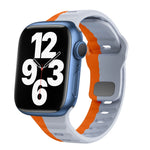 سوار ساعة سيليكون بقفل عكسي بنمط الموجة، لسلسلة Apple Watch 7 مقاس 41 مم، لسلسلة Apple Watch 7 مقاس 45 مم، لسلسلة Apple Watch SE مقاس 40 مم، لسلسلة Apple Watch SE مقاس 44 مم
