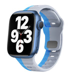 سوار ساعة سيليكون بقفل عكسي بنمط الموجة، لسلسلة Apple Watch 7 مقاس 41 مم، لسلسلة Apple Watch 7 مقاس 45 مم، لسلسلة Apple Watch SE مقاس 40 مم، لسلسلة Apple Watch SE مقاس 44 مم