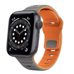 سوار ساعة سيليكون بقفل عكسي بنمط الموجة، لسلسلة Apple Watch 6 مقاس 40 مم، لسلسلة Apple Watch 6 مقاس 44 مم، لسلسلة Apple Watch 5 مقاس 44 مم، لسلسلة Apple Watch 5 مقاس 40 مم