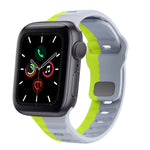سوار ساعة سيليكون بقفل عكسي بنمط الموجة، لسلسلة Apple Watch 6 مقاس 40 مم، لسلسلة Apple Watch 6 مقاس 44 مم، لسلسلة Apple Watch 5 مقاس 44 مم، لسلسلة Apple Watch 5 مقاس 40 مم