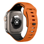سوار ساعة سيليكون بقفل عكسي بنمط الموجة، لسلسلة Apple Watch 4 مقاس 44 مم، لسلسلة Apple Watch 4 مقاس 40 مم، لسلسلة Apple Watch 3 مقاس 38 مم، لسلسلة Apple Watch 3 مقاس 42 مم