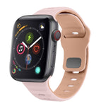 سوار ساعة سيليكون بقفل عكسي بنمط الموجة، لسلسلة Apple Watch 4 مقاس 44 مم، لسلسلة Apple Watch 4 مقاس 40 مم، لسلسلة Apple Watch 3 مقاس 38 مم، لسلسلة Apple Watch 3 مقاس 42 مم