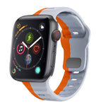 سوار ساعة سيليكون بقفل عكسي بنمط الموجة، لسلسلة Apple Watch 4 مقاس 44 مم، لسلسلة Apple Watch 4 مقاس 40 مم، لسلسلة Apple Watch 3 مقاس 38 مم، لسلسلة Apple Watch 3 مقاس 42 مم