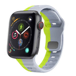 سوار ساعة سيليكون بقفل عكسي بنمط الموجة، لسلسلة Apple Watch 4 مقاس 44 مم، لسلسلة Apple Watch 4 مقاس 40 مم، لسلسلة Apple Watch 3 مقاس 38 مم، لسلسلة Apple Watch 3 مقاس 42 مم