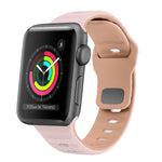 سوار ساعة سيليكون بقفل عكسي بنمط الموجة، لسلسلة Apple Watch 4 مقاس 44 مم، لسلسلة Apple Watch 4 مقاس 40 مم، لسلسلة Apple Watch 3 مقاس 38 مم، لسلسلة Apple Watch 3 مقاس 42 مم