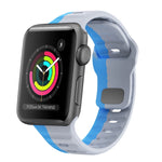 سوار ساعة سيليكون بقفل عكسي بنمط الموجة، لسلسلة Apple Watch 4 مقاس 44 مم، لسلسلة Apple Watch 4 مقاس 40 مم، لسلسلة Apple Watch 3 مقاس 38 مم، لسلسلة Apple Watch 3 مقاس 42 مم