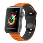 سوار ساعة سيليكون بقفل عكسي بنمط الموجة، لسلسلة Apple Watch 4 مقاس 44 مم، لسلسلة Apple Watch 4 مقاس 40 مم، لسلسلة Apple Watch 3 مقاس 38 مم، لسلسلة Apple Watch 3 مقاس 42 مم