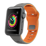 سوار ساعة سيليكون بقفل عكسي بنمط الموجة، لسلسلة Apple Watch 4 مقاس 44 مم، لسلسلة Apple Watch 4 مقاس 40 مم، لسلسلة Apple Watch 3 مقاس 38 مم، لسلسلة Apple Watch 3 مقاس 42 مم