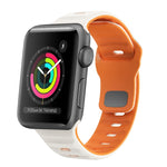 سوار ساعة سيليكون بقفل عكسي بنمط الموجة، لسلسلة Apple Watch 2 مقاس 42 مم، لسلسلة Apple Watch 2 مقاس 38 مم، لسلسلة Apple Watch مقاس 42 مم، لسلسلة Apple Watch مقاس 38 مم