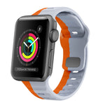 سوار ساعة سيليكون بقفل عكسي بنمط الموجة، لسلسلة Apple Watch 2 مقاس 42 مم، لسلسلة Apple Watch 2 مقاس 38 مم، لسلسلة Apple Watch مقاس 42 مم، لسلسلة Apple Watch مقاس 38 مم
