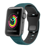 سوار ساعة سيليكون بقفل عكسي بنمط الموجة، لسلسلة Apple Watch 2 مقاس 42 مم، لسلسلة Apple Watch 2 مقاس 38 مم، لسلسلة Apple Watch مقاس 42 مم، لسلسلة Apple Watch مقاس 38 مم